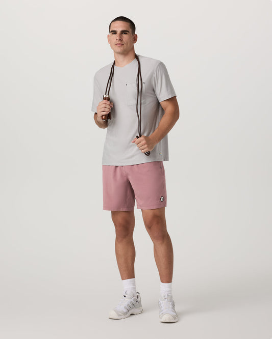 Kore Short Unlined 7" Men's Summer Red Athletic Fit Shorts - Vuori Clothing