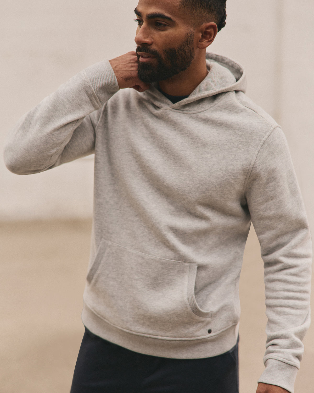 Seaside Pullover Hoodie Light Heather Grey - Vuori Clothing