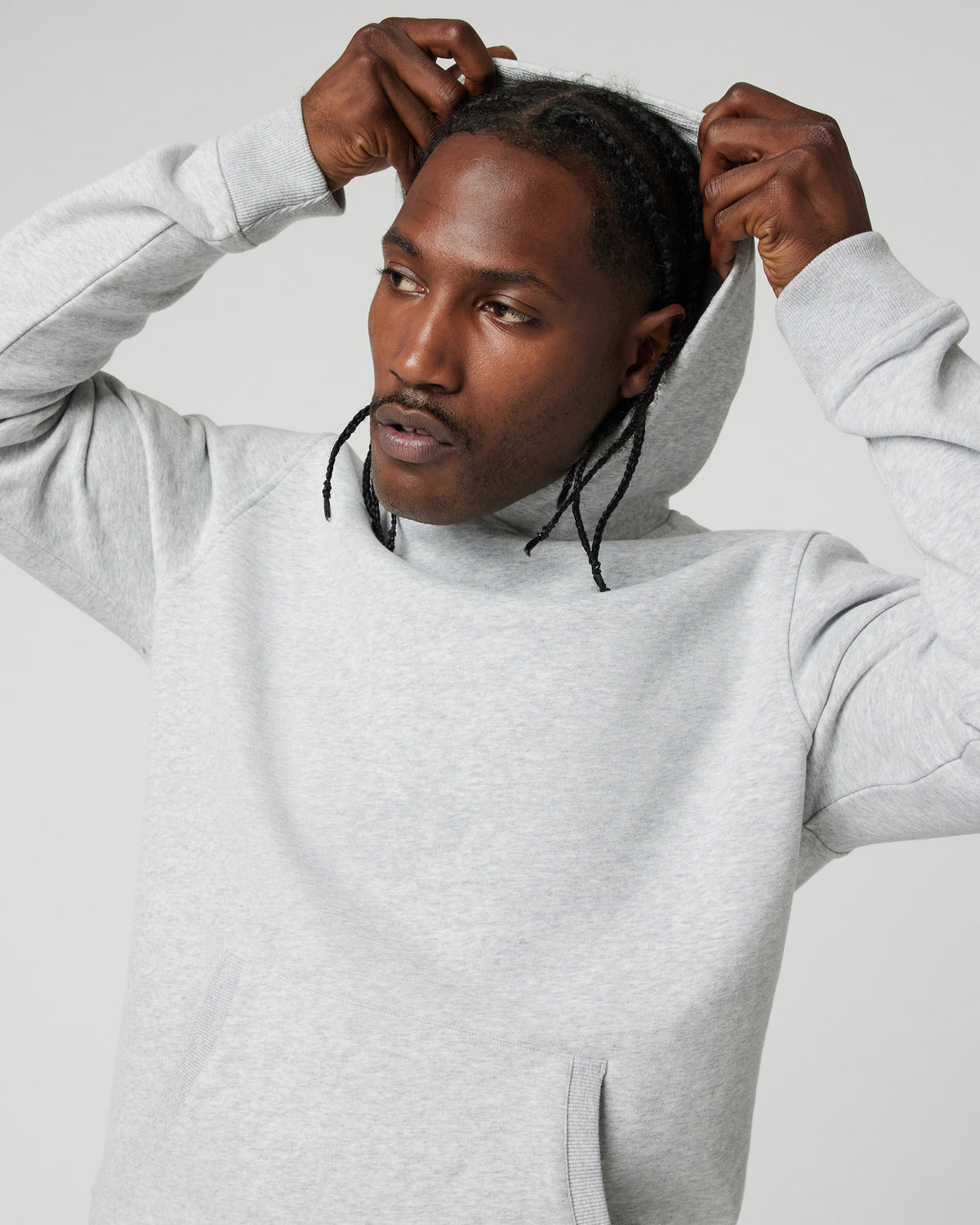 Seaside Pullover Hoodie Light Heather Grey - Vuori Clothing
