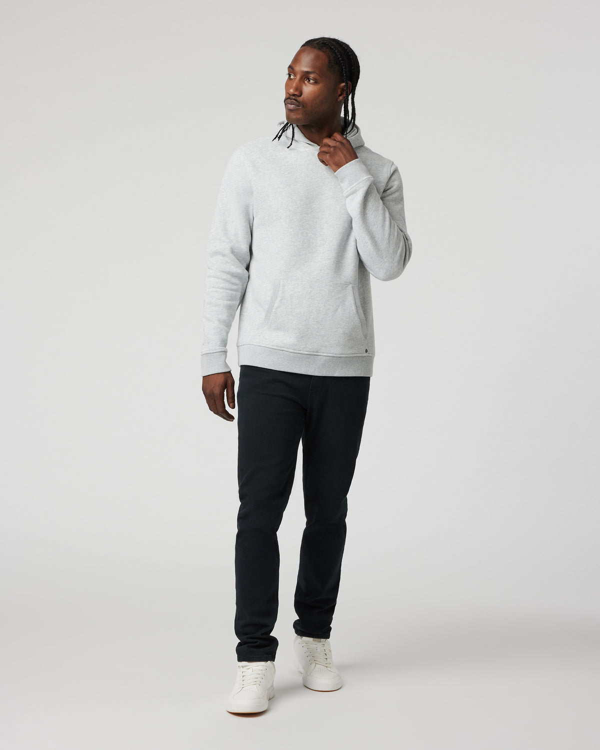 Seaside Pullover Hoodie Light Heather Grey - Vuori Clothing