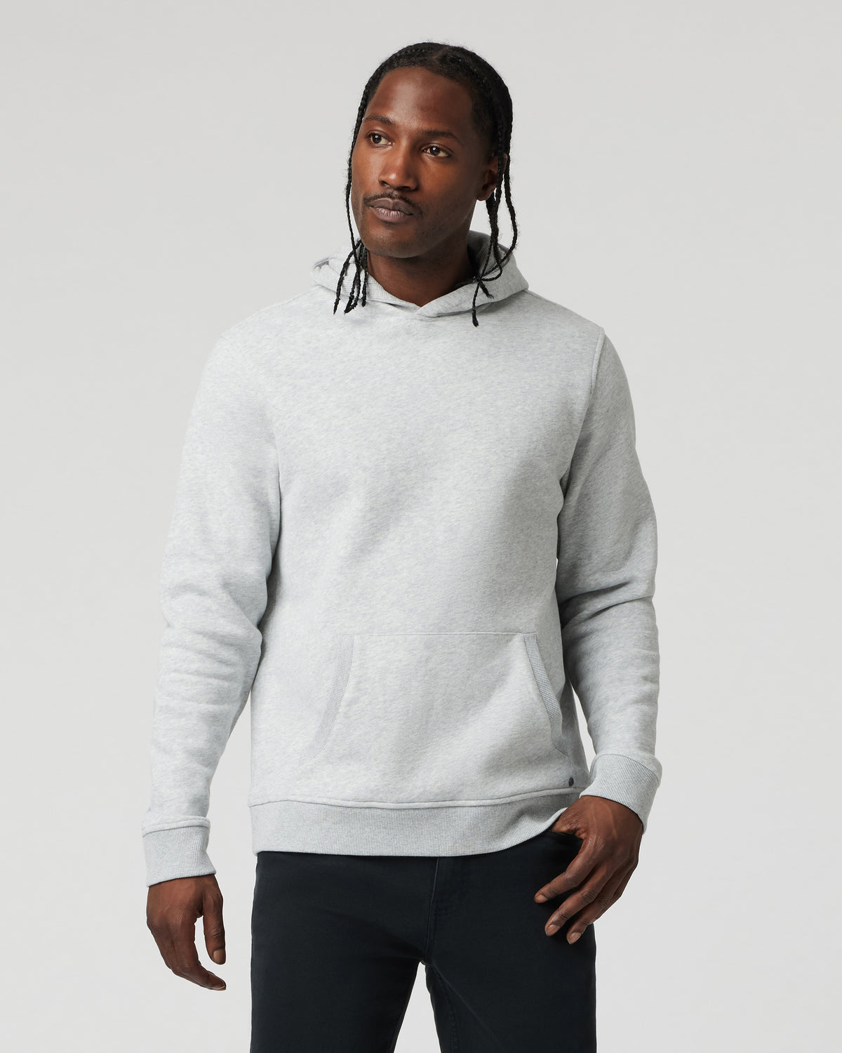 Seaside Pullover Hoodie Light Heather Grey - Vuori Clothing