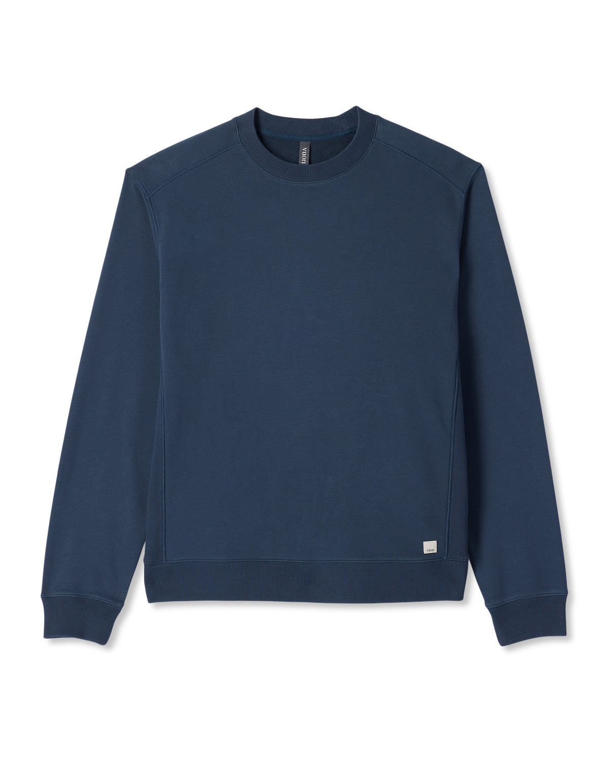Cypress Vintage Crew Men's Ocean Blue Fleece Pullover - Vuori Clothing