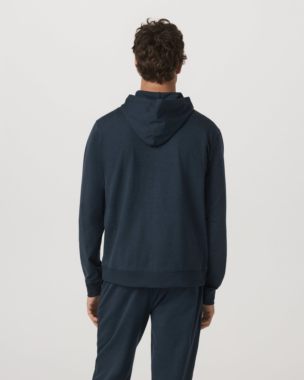 Coronado Full Zip Hoodie 2.0 Men's Midnight Heather Jacket - Vuori Clothing