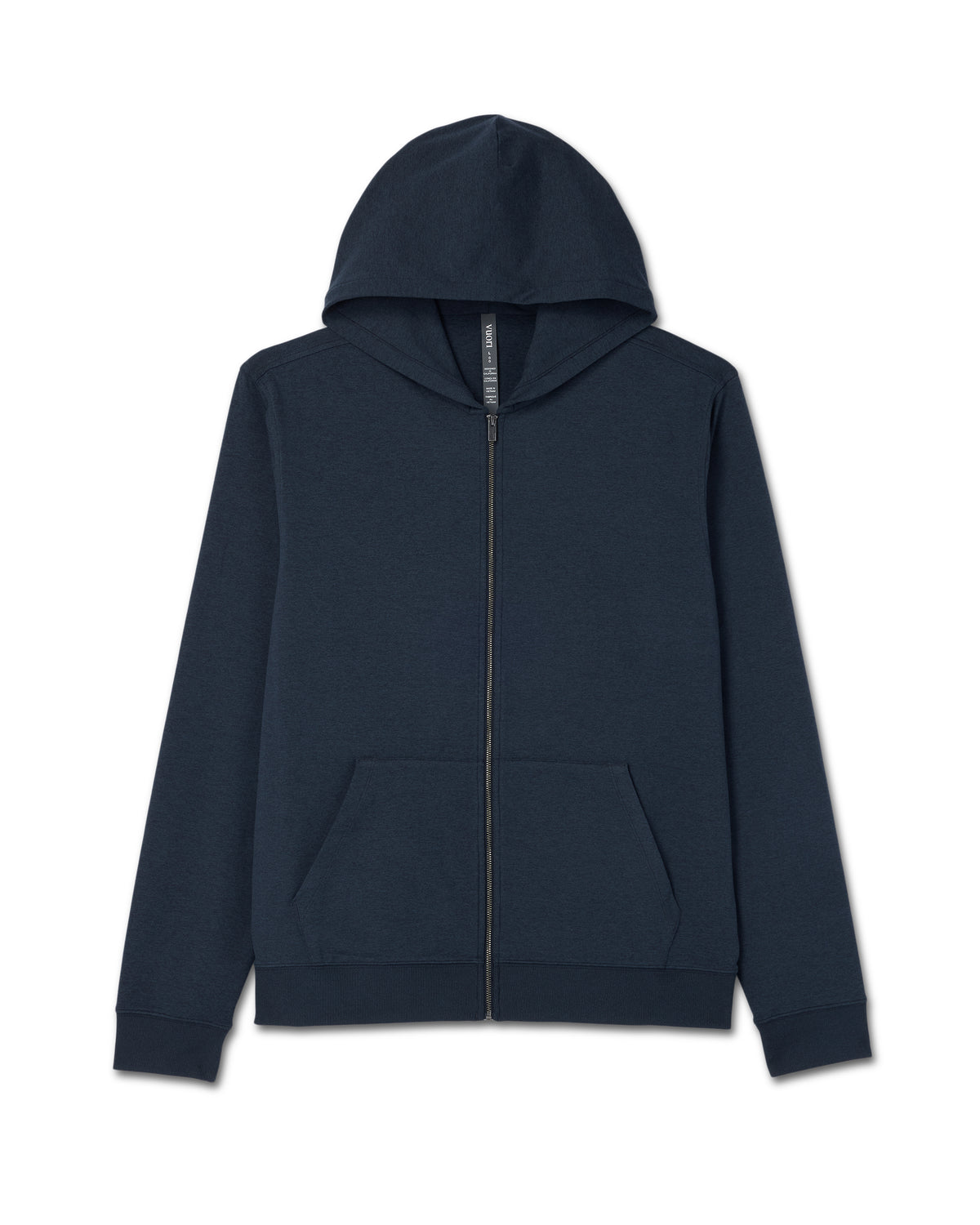 Coronado Full Zip Hoodie 2.0 Men's Midnight Heather Jacket - Vuori Clothing