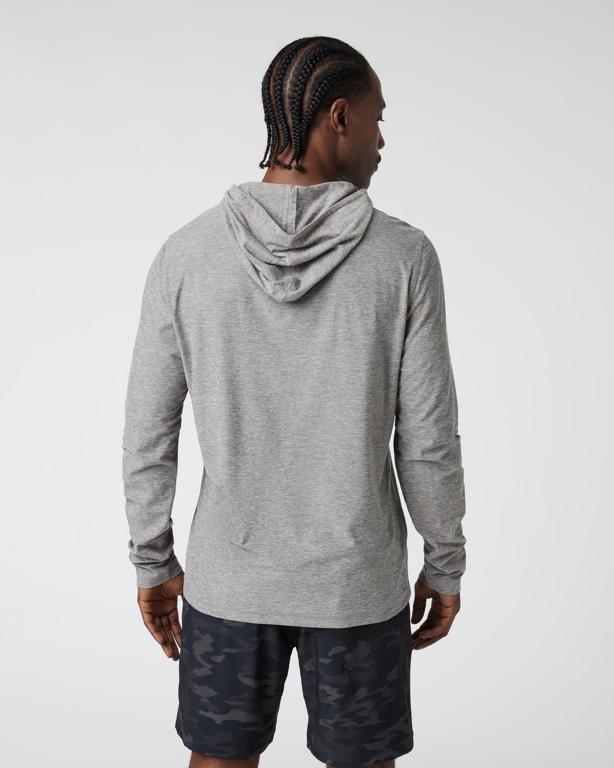 Strato Tech Hoodie Men's Heather Grey Workout Hoodie - Vuori Clothing