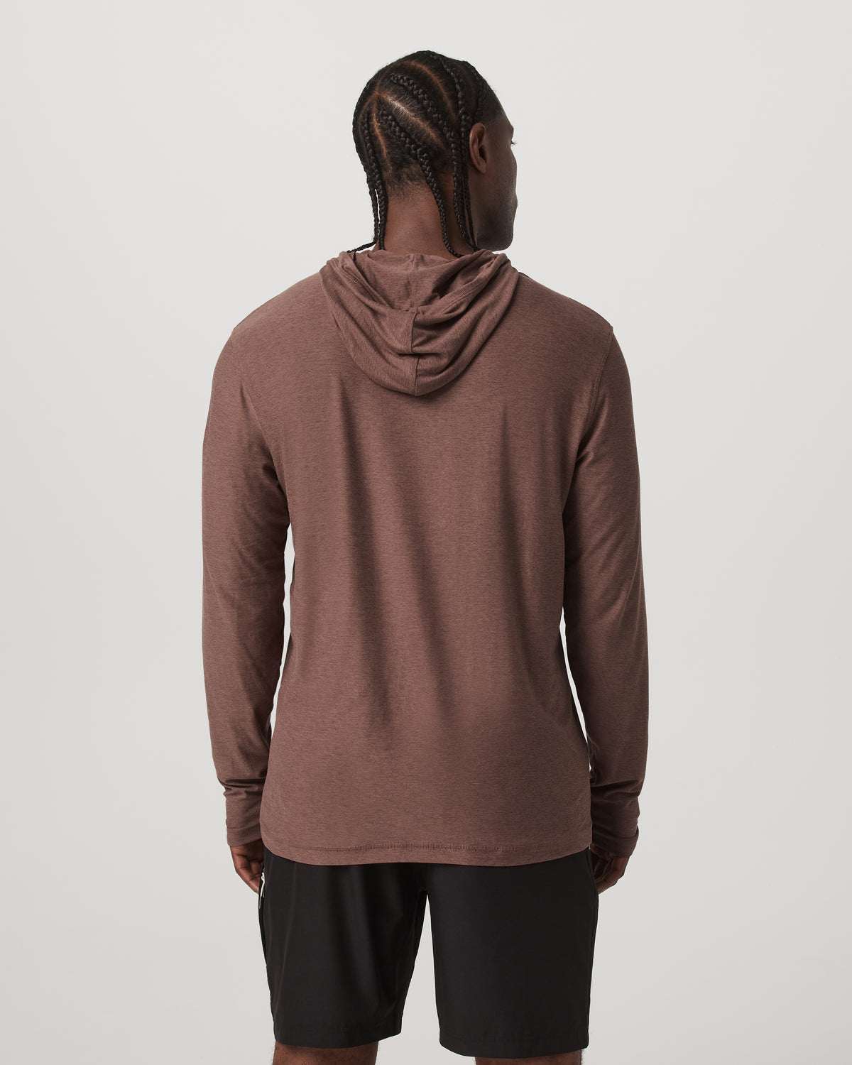 Strato Tech Hoodie Men's Sable Heather Hoodie - Vuori Clothing