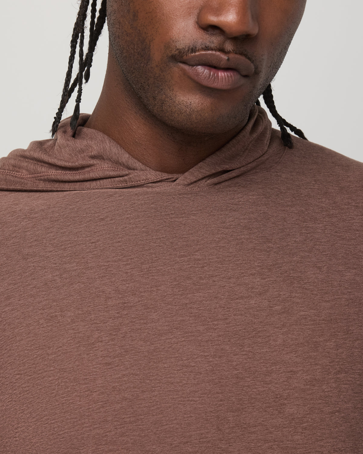 Strato Tech Hoodie Men's Sable Heather Hoodie - Vuori Clothing