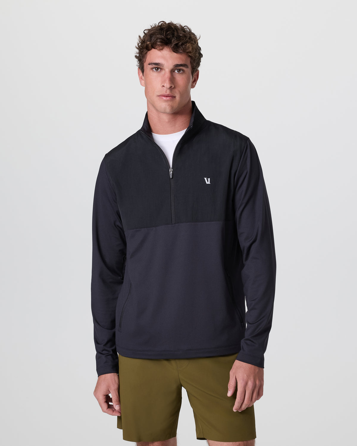 Sunday Element Half Zip Black - Vuori Clothing