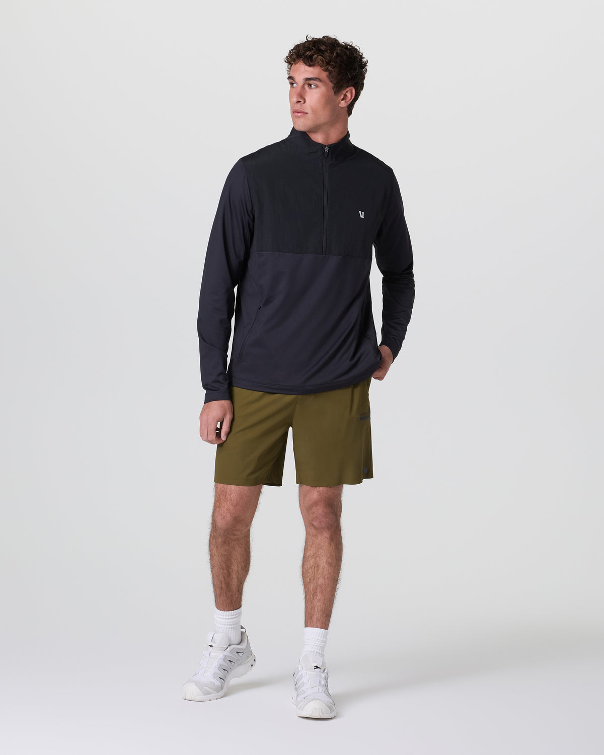 Sunday Element Half Zip Black - Vuori Clothing