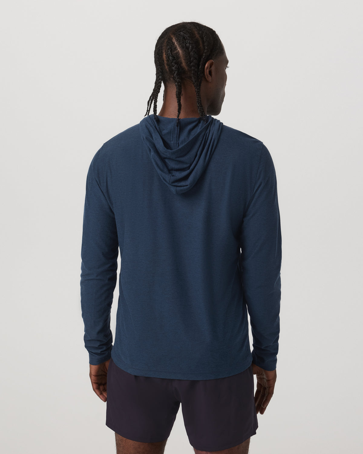 Strato Tech Hoodie Men's Navy Workout Hoodie - Vuori Clothing