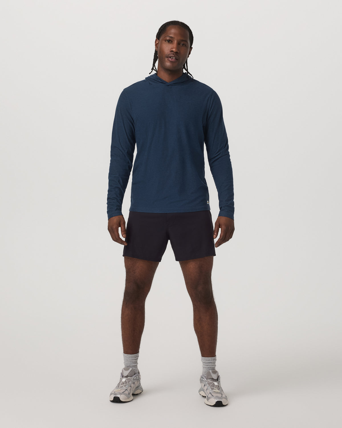 Strato Tech Hoodie Men's Navy Workout Hoodie - Vuori Clothing