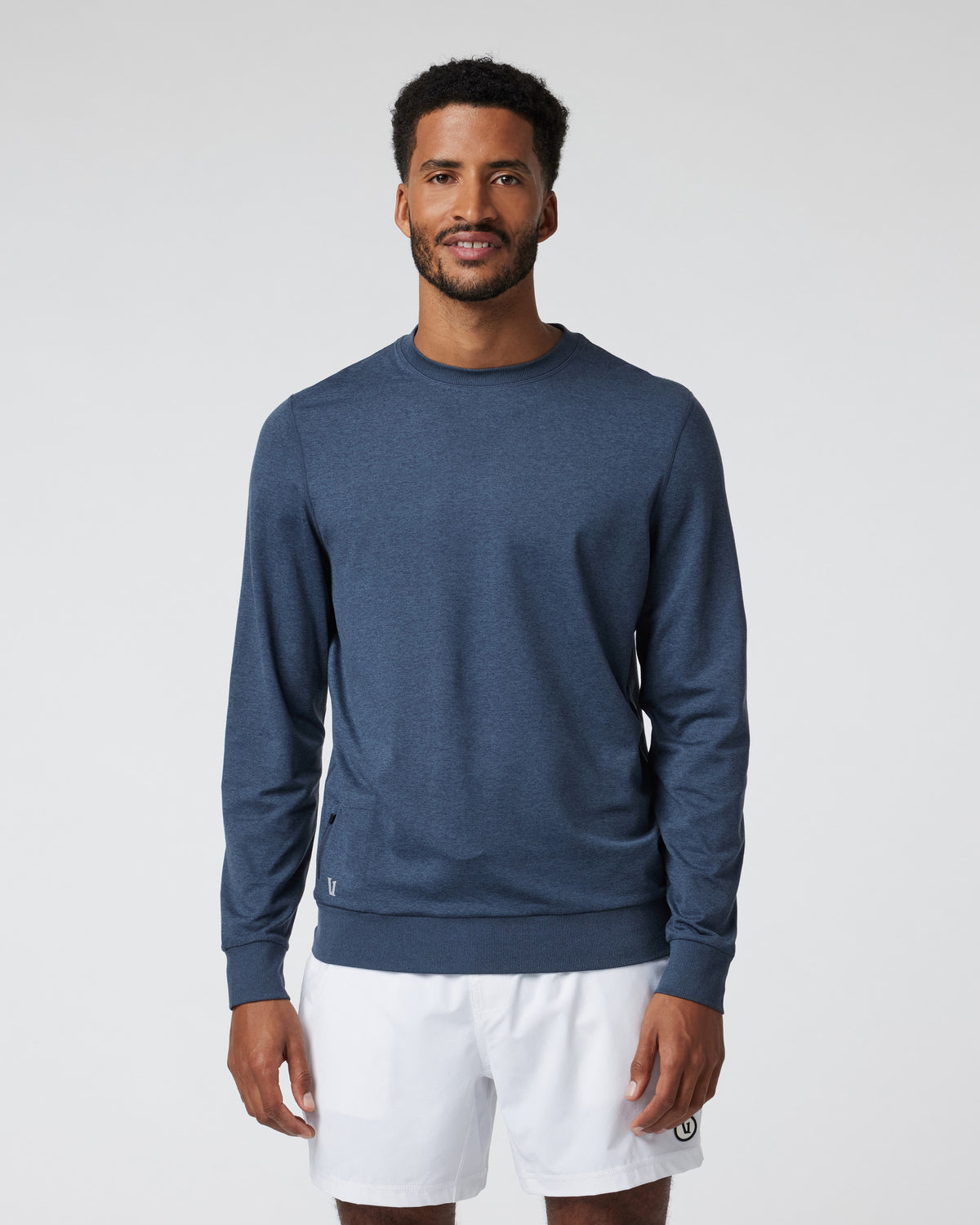 Ponto Performance Crew Azure Heather - Vuori Clothing