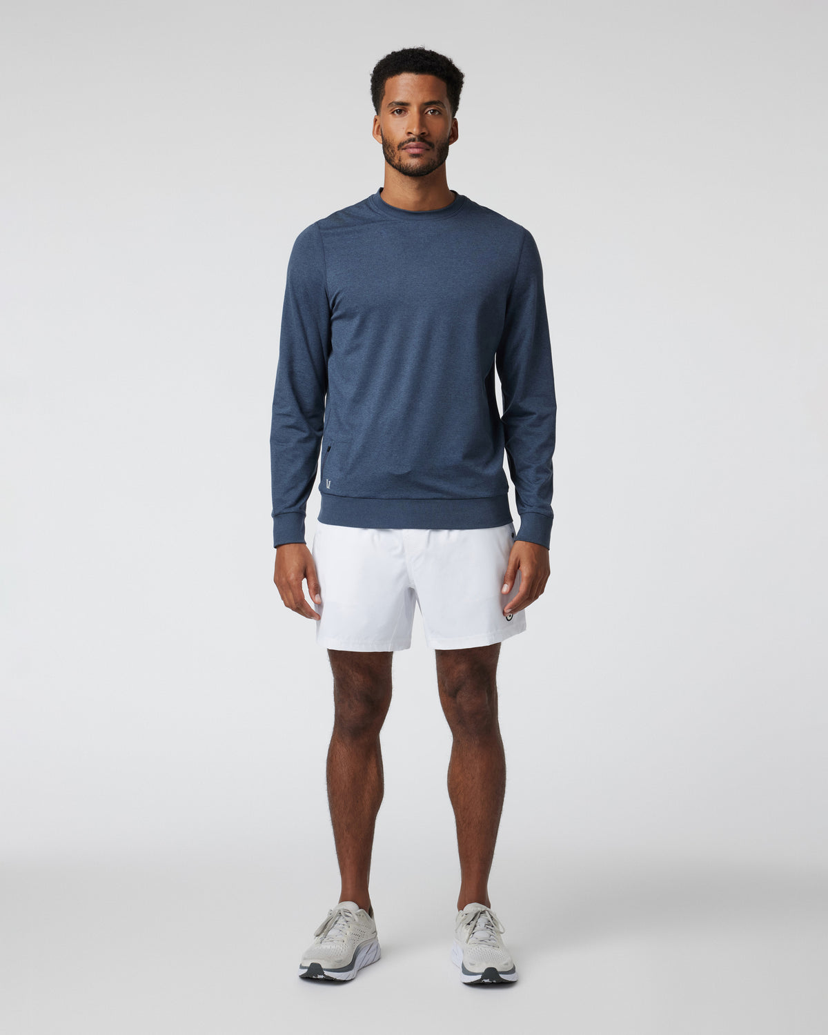 Ponto Performance Crew Azure Heather - Vuori Clothing