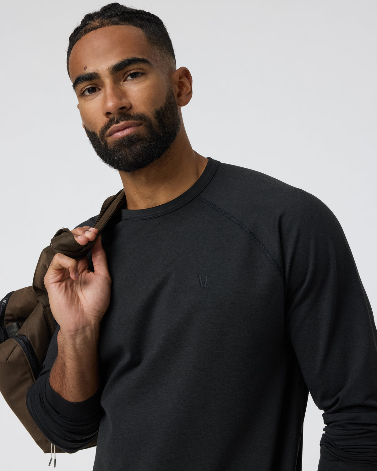 Coronado Crew Black Heather - Vuori Clothing