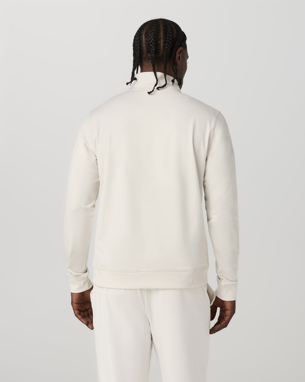Coronado Half Zip Men's Ivory Heather Pullover - Vuori Clothing