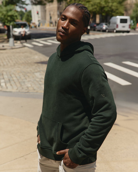 Seaside Pullover Hoodie Men's Evergreen Pullover Hoodie - Vuori Clothing