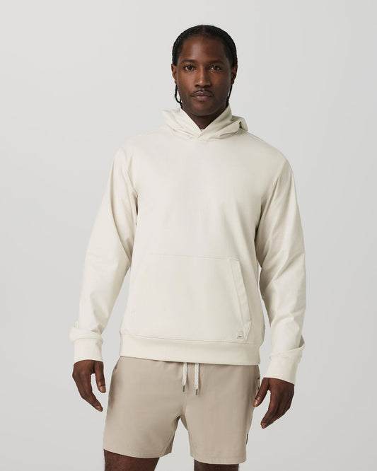 Coronado Pullover Hoodie 2.0 Men's Ivory Heather Hoodie - Vuori Clothing