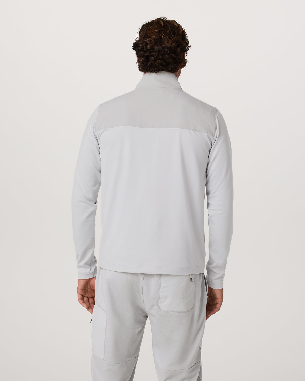 Sunday Element 1/2 Zip Men's Frost Grey Pullover - Vuori Clothing