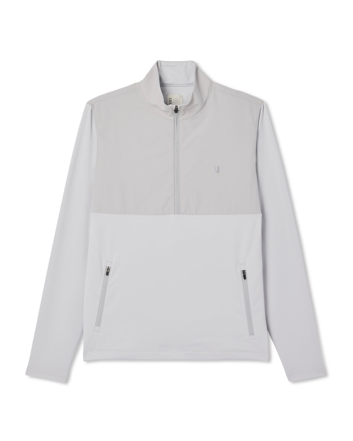 Sunday Element 1/2 Zip Men's Frost Grey Pullover - Vuori Clothing