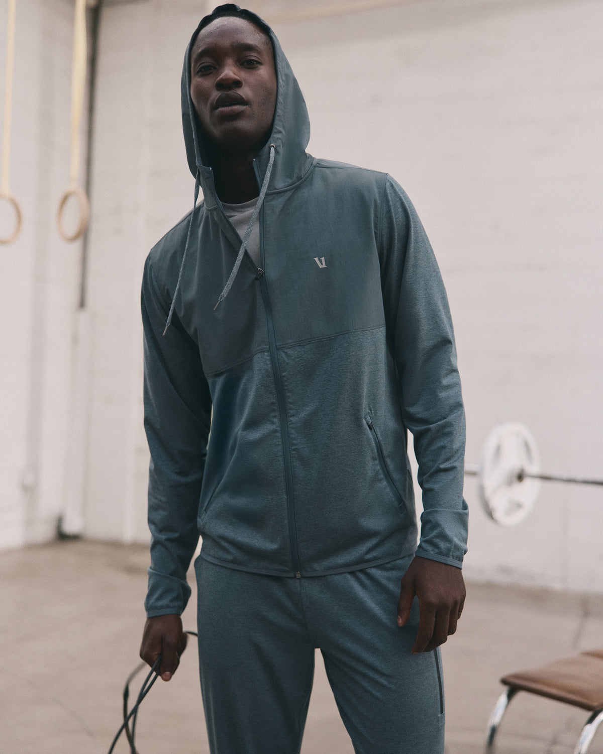 Sunday Element Jacket Men's Blue Sea Heather Jacket - Vuori Clothing