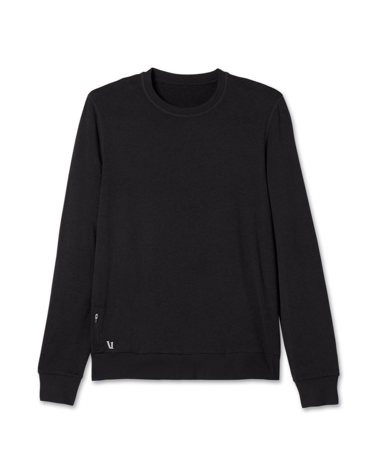 Ponto Performance Crew Men's Black Pullover - Vuori Clothing