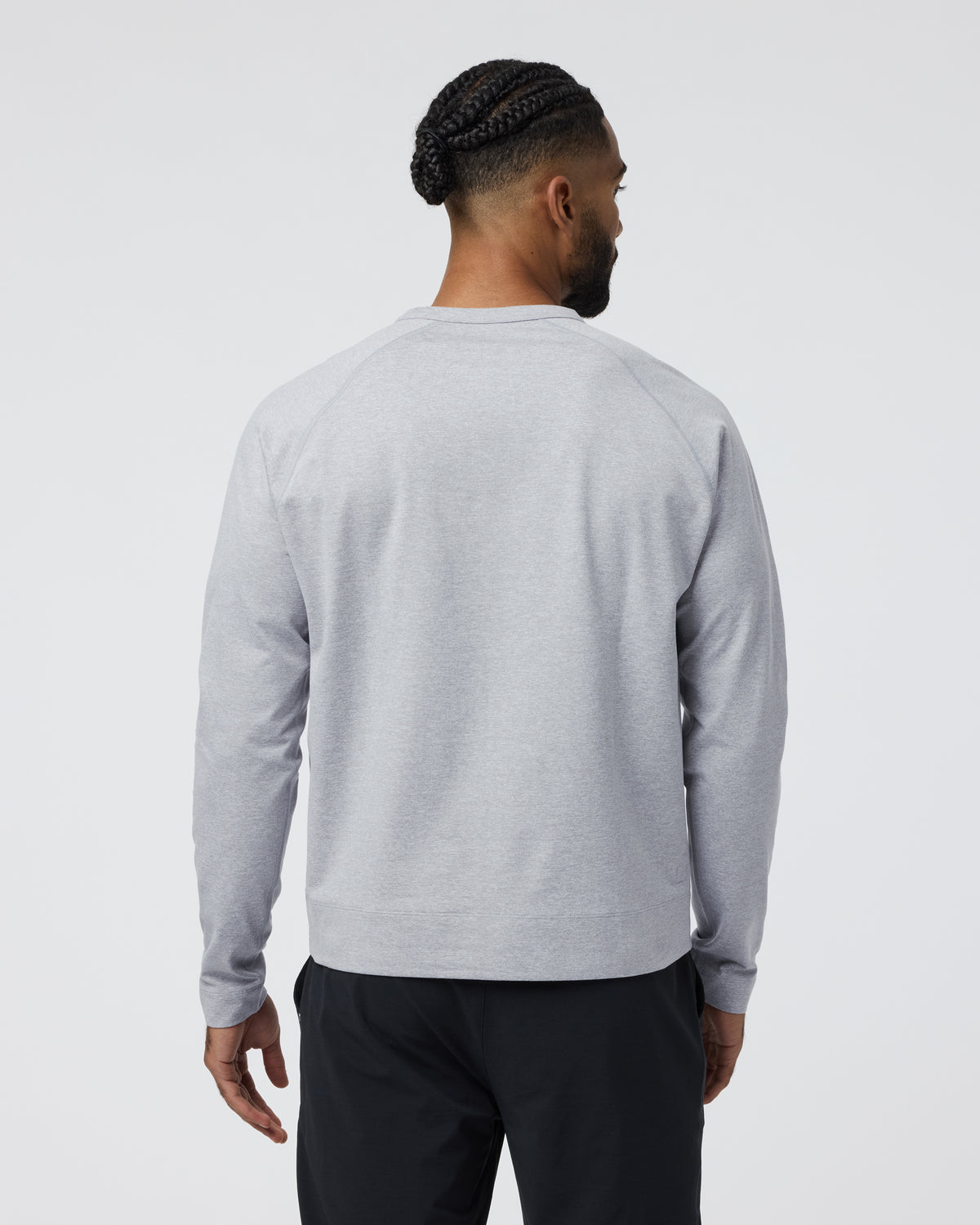 Coronado Crew Light Heather Grey - Vuori Clothing