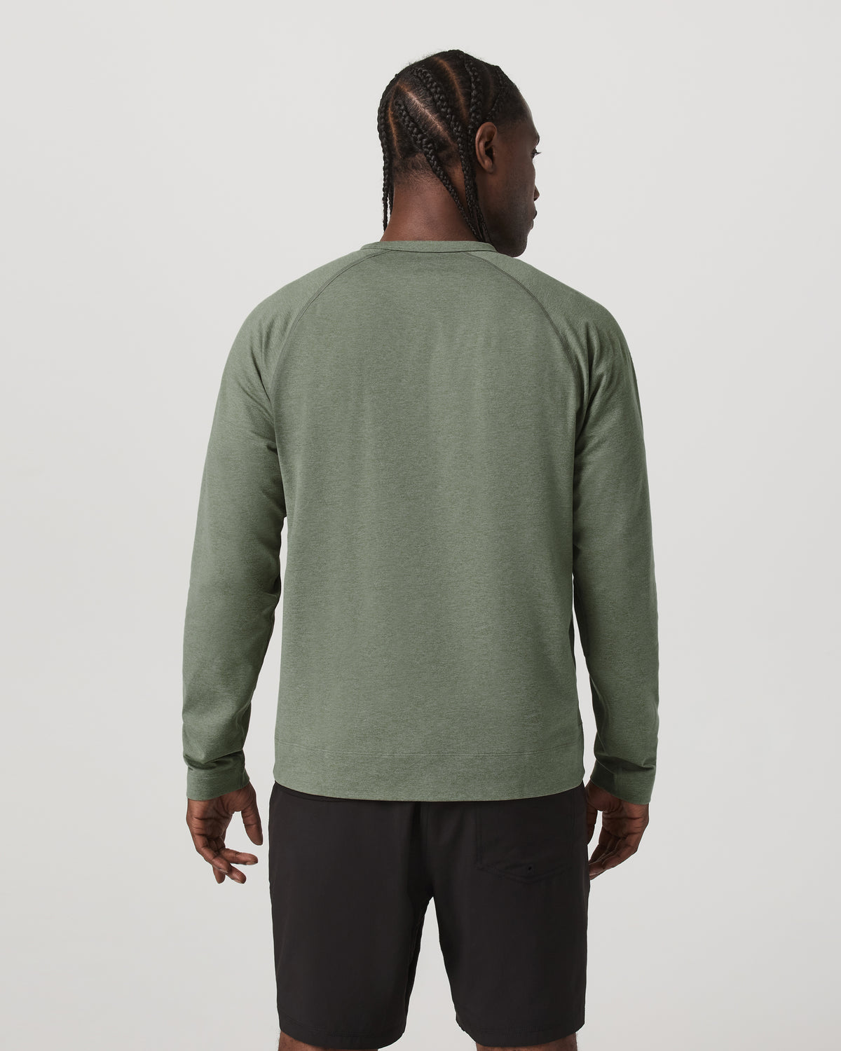 Men's Coronado Crew - Relaxed Fit Light Oregano Heather - Vuori Clothing