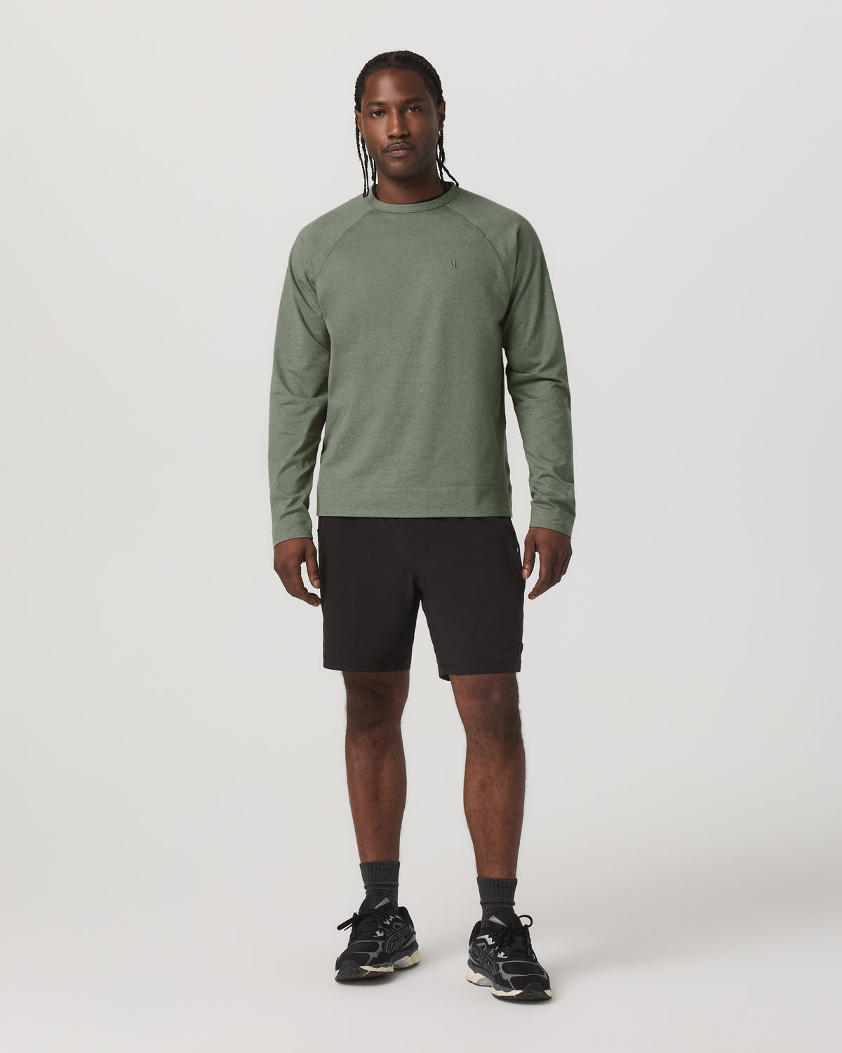 Men's Coronado Crew - Relaxed Fit Light Oregano Heather - Vuori Clothing