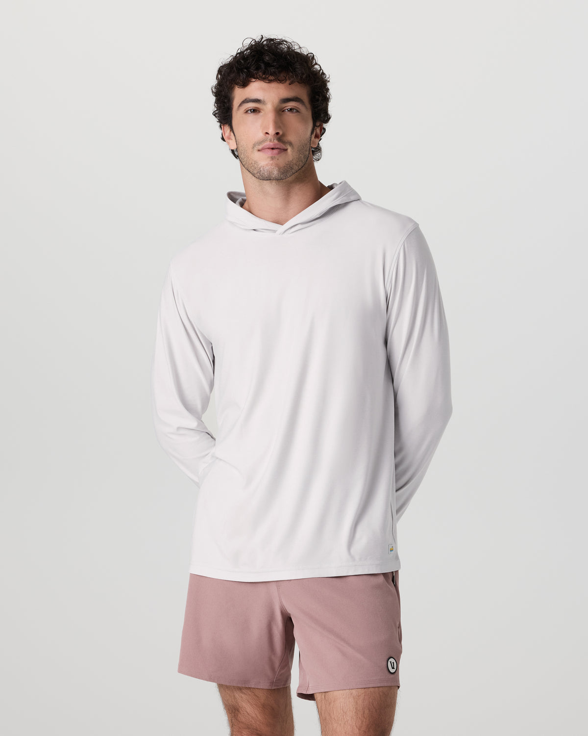 Strato Tech Hoodie Men's Frost Grey Workout Hoodie - Vuori Clothing