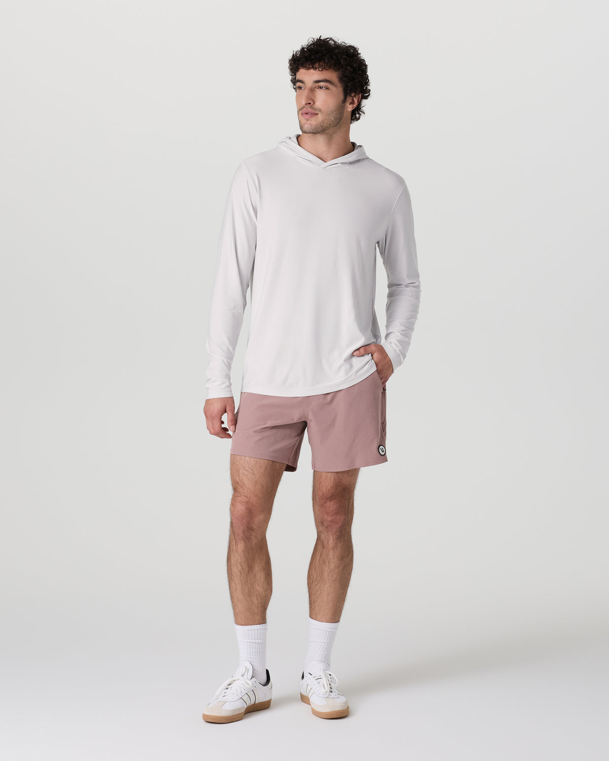 Strato Tech Hoodie Men's Frost Grey Workout Hoodie - Vuori Clothing