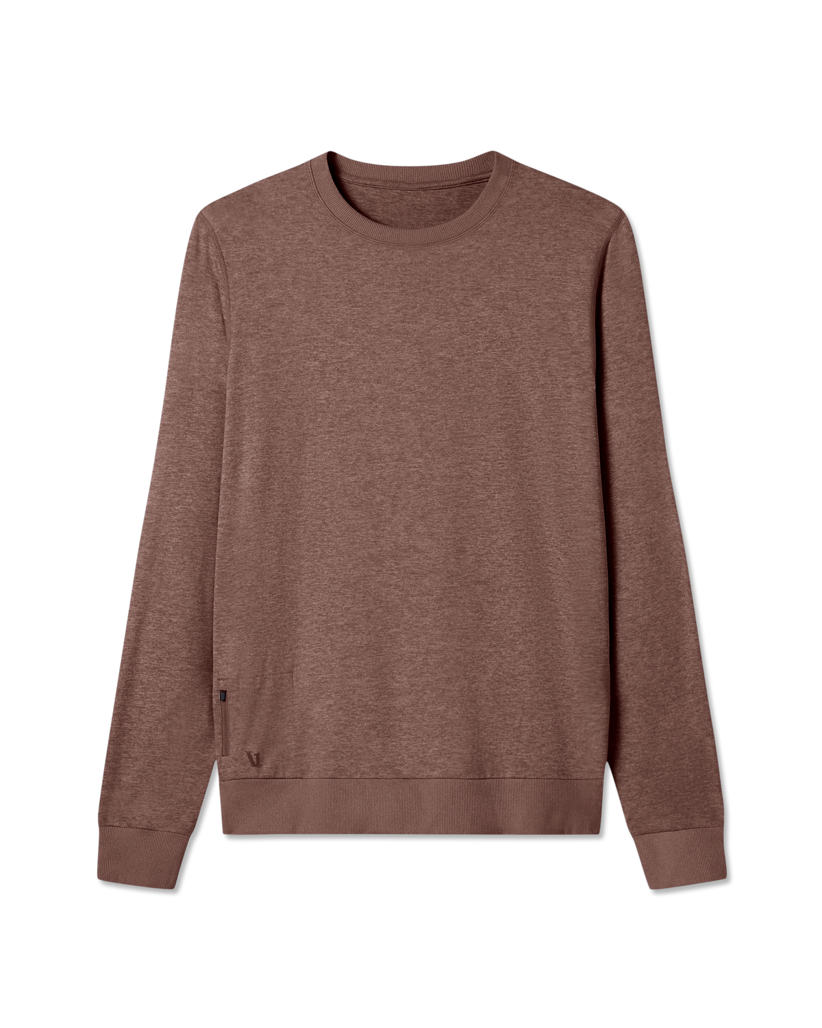 Ponto Performance Crew Men's Sable Heather Crew Neck - Vuori Clothing
