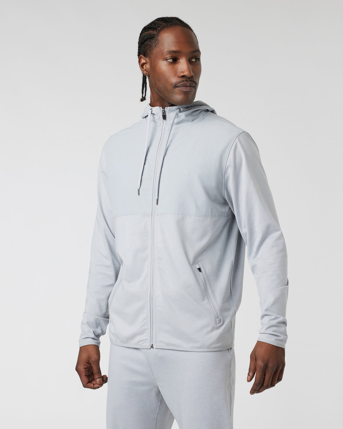 Sunday Element Jacket Platinum Heather - Vuori Clothing