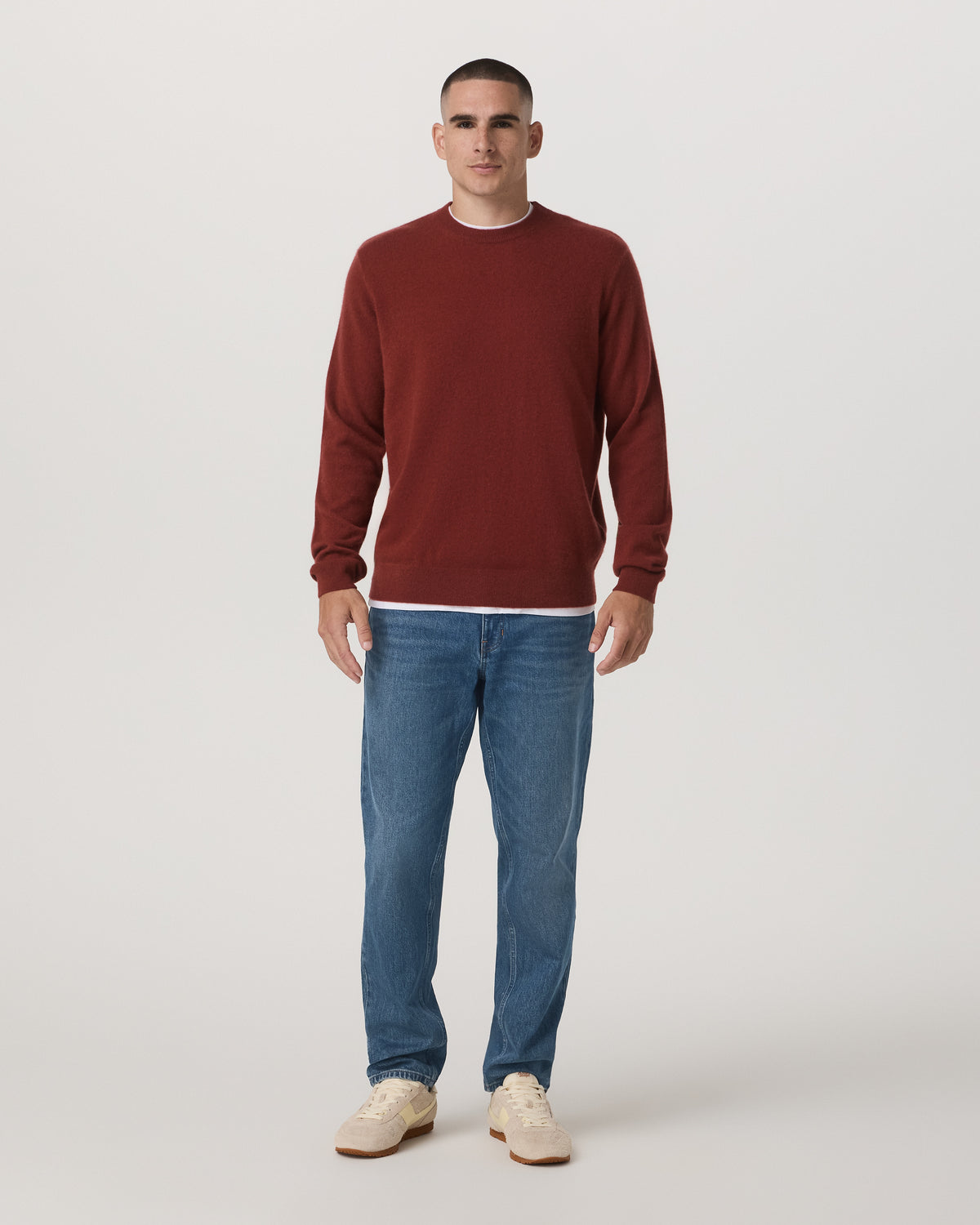 Berik Cashmere Sweater Men's Spiced Apple Sweater - Vuori Clothing