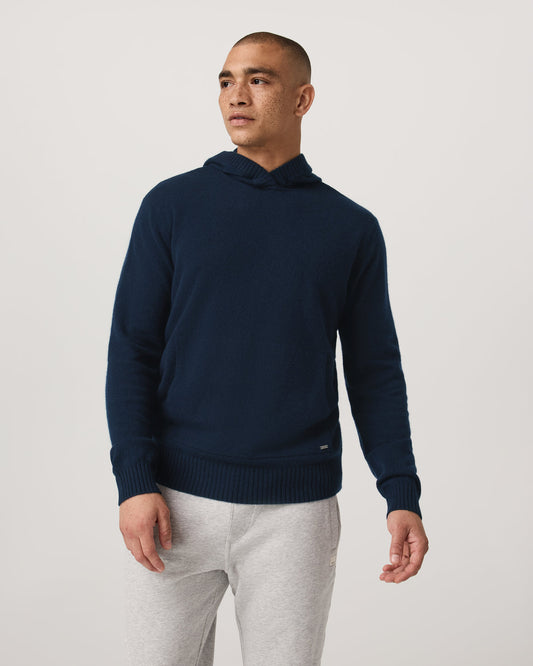 Berik Cashmere Hoodie Men's Hoodie in Ink - Vuori Clothing