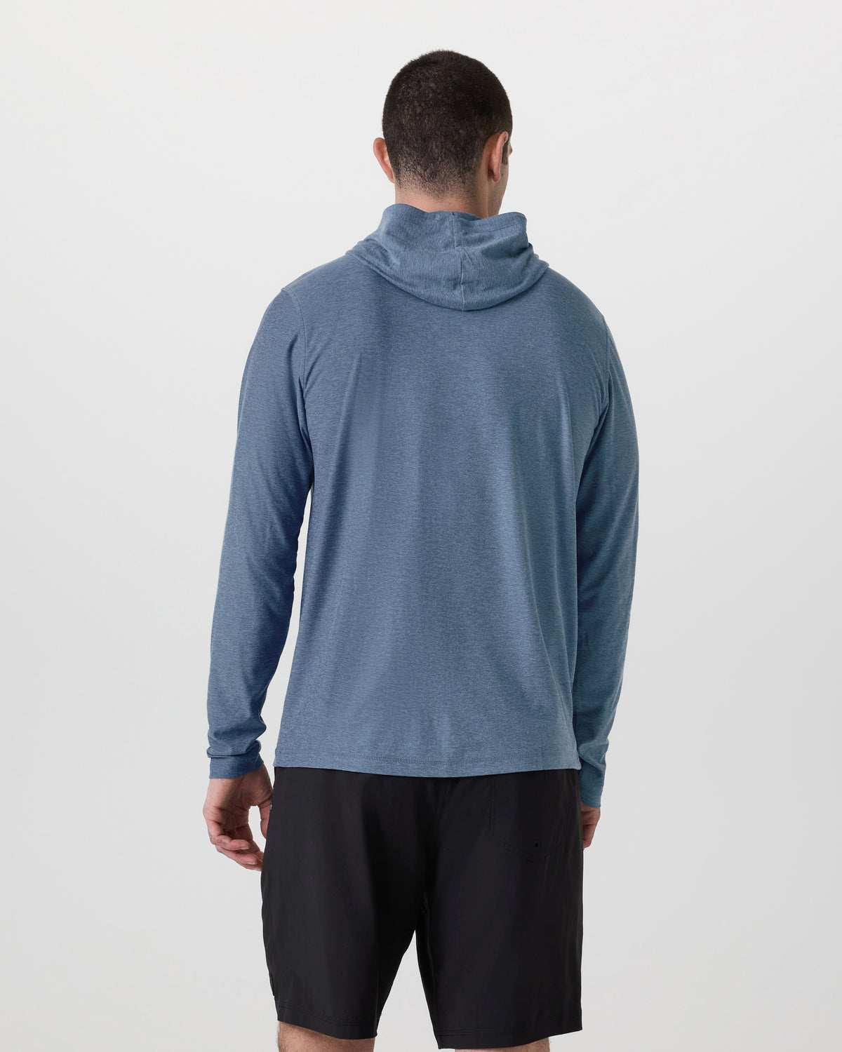 Strato Tech Hoodie Men's Pool Blue Workout Hoodie - Vuori Clothing