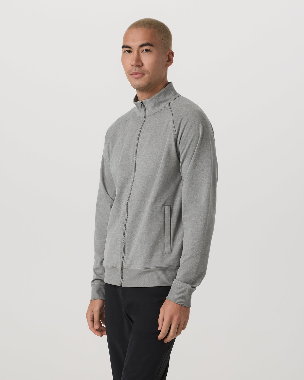 Coronado Novelty Full Zip Men's Driftwood Heather Jacket - Vuori Clothing