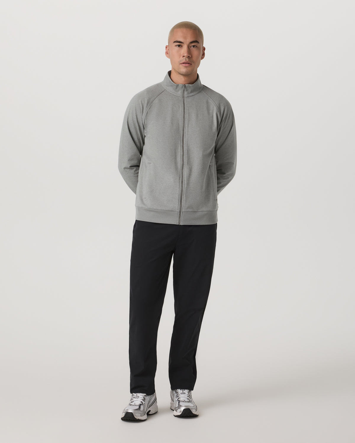 Coronado Novelty Full Zip Men's Driftwood Heather Jacket - Vuori Clothing
