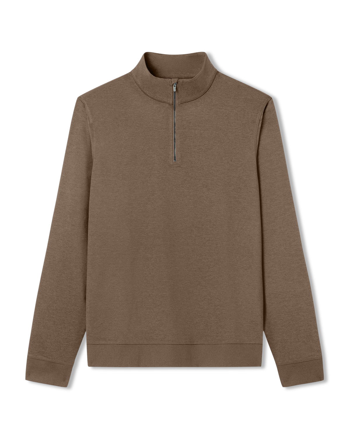 Coronado 1/2 Zip Men's Espresso Heather Pullover - Vuori Clothing