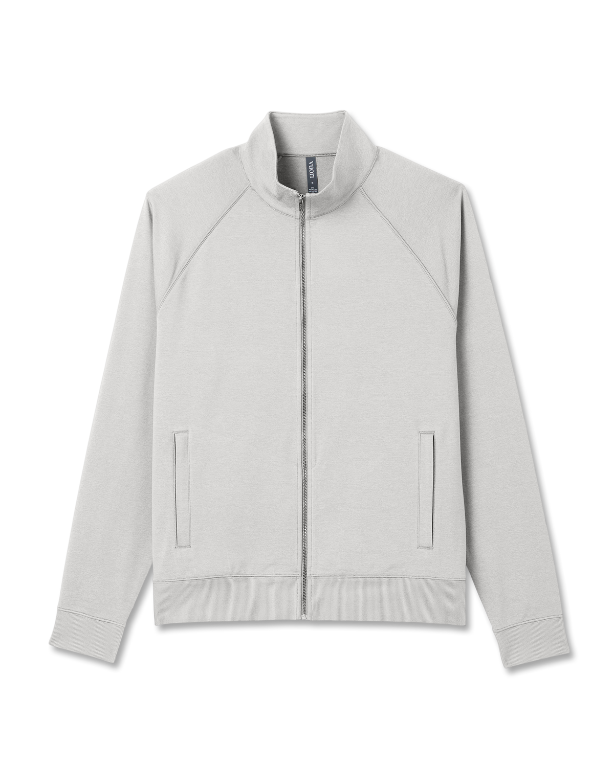 Coronado Novelty Full Zip Salt Heather Mock Neck Jacket - Vuori Clothing