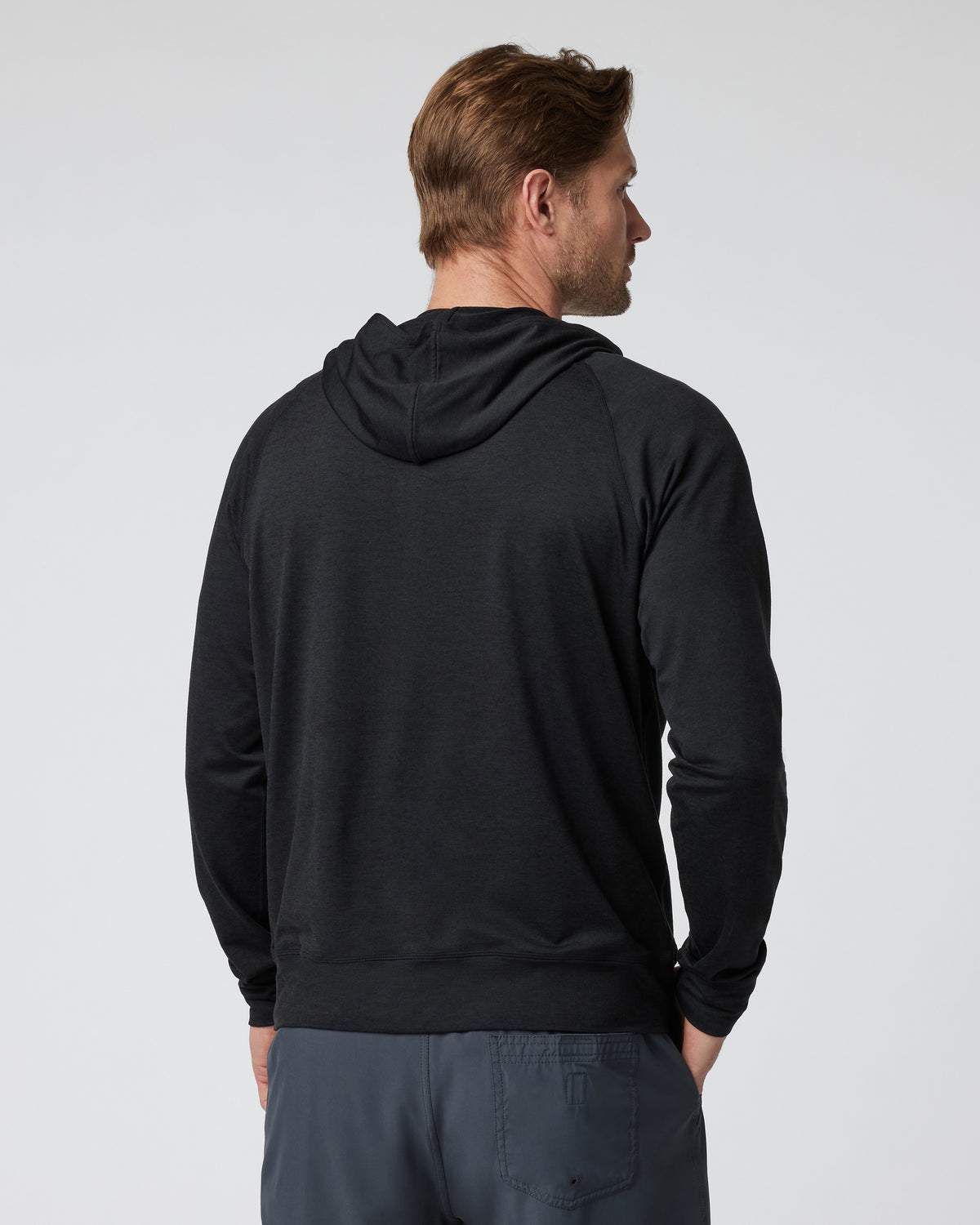 Ponto Performance Half Zip Hoodie Men's Black Half Zip - Vuori Clothing