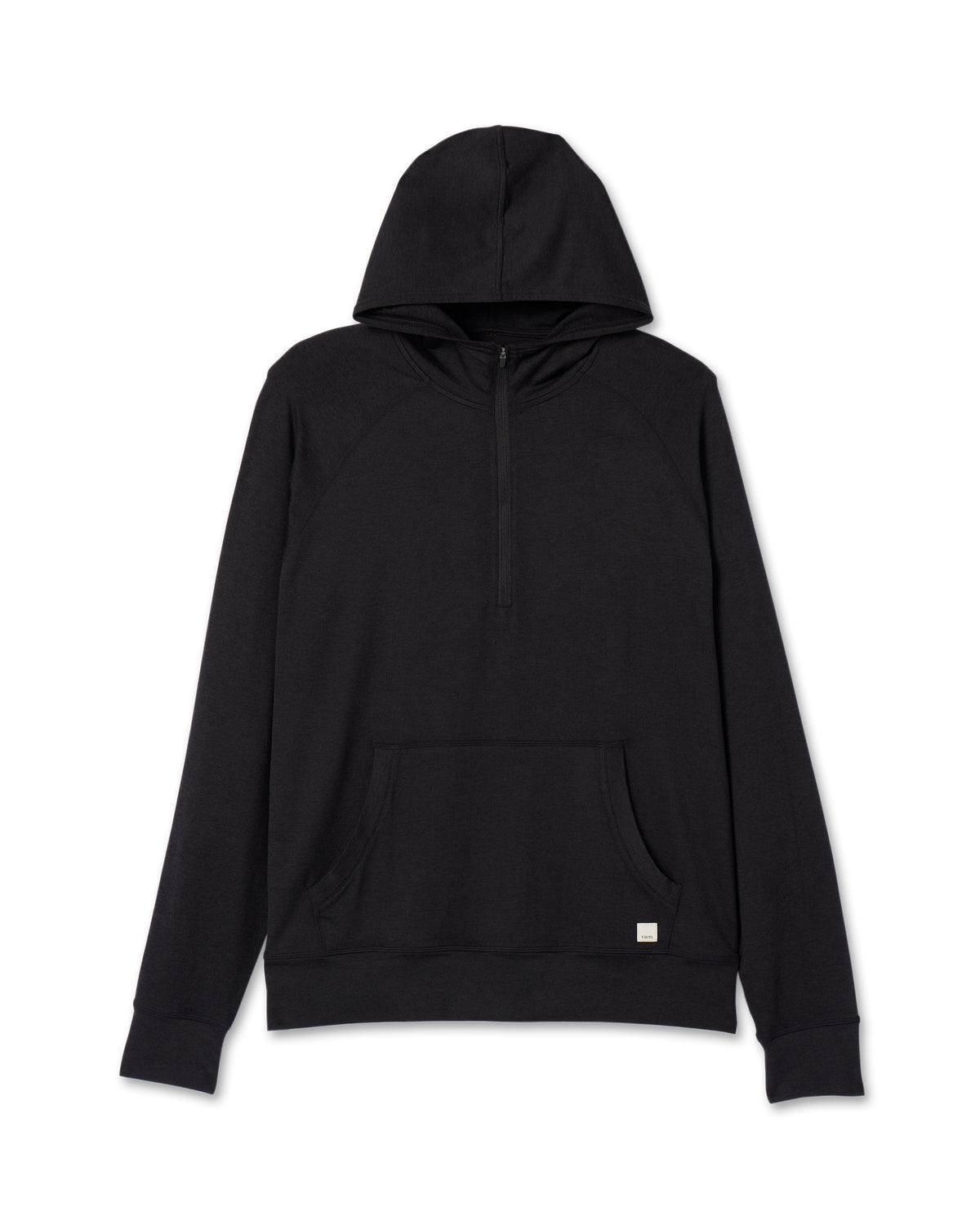 Ponto Performance Half Zip Hoodie Men's Black Half Zip - Vuori Clothing