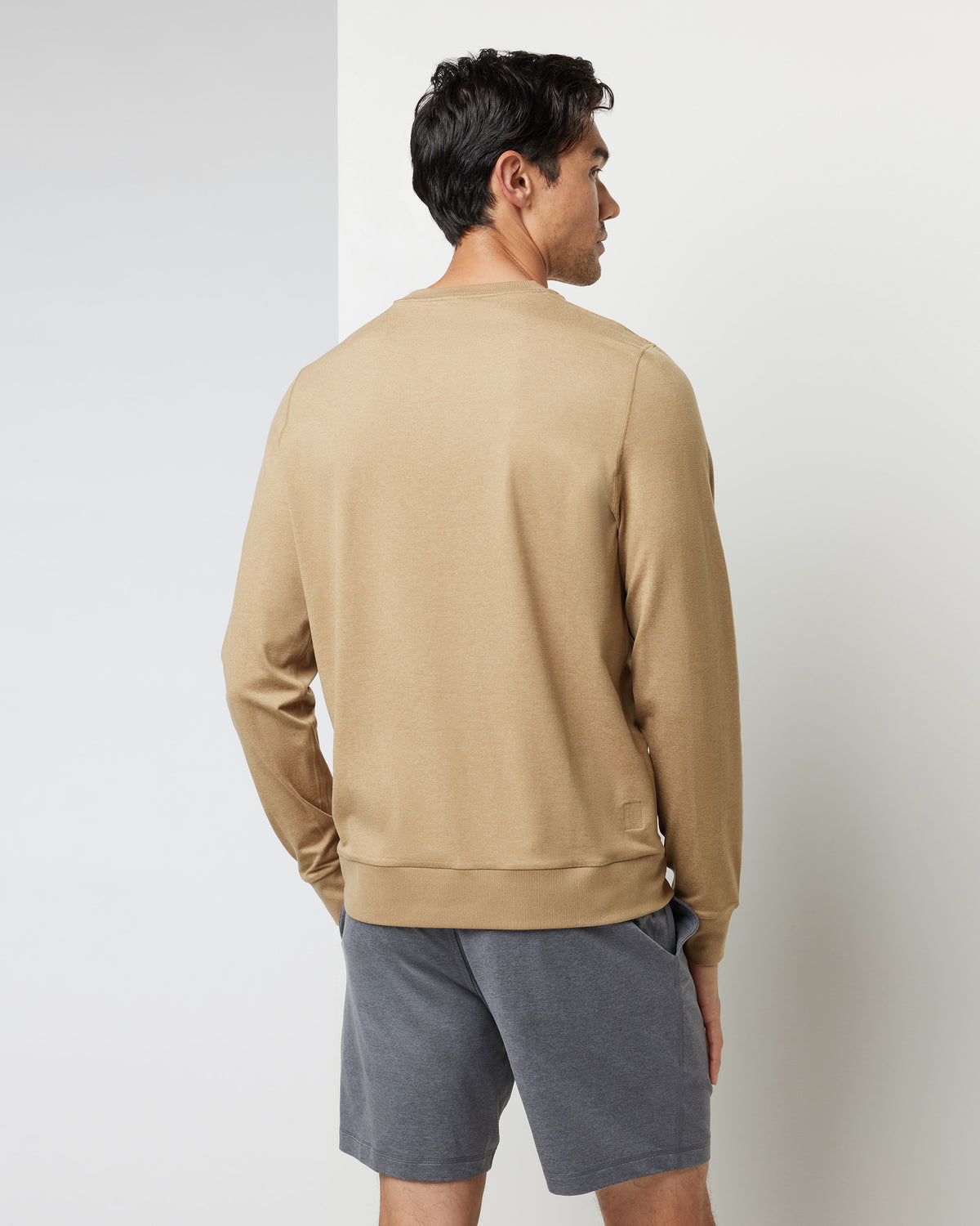 Ponto Performance Crew Sungold Heather Pullover - Vuori Clothing