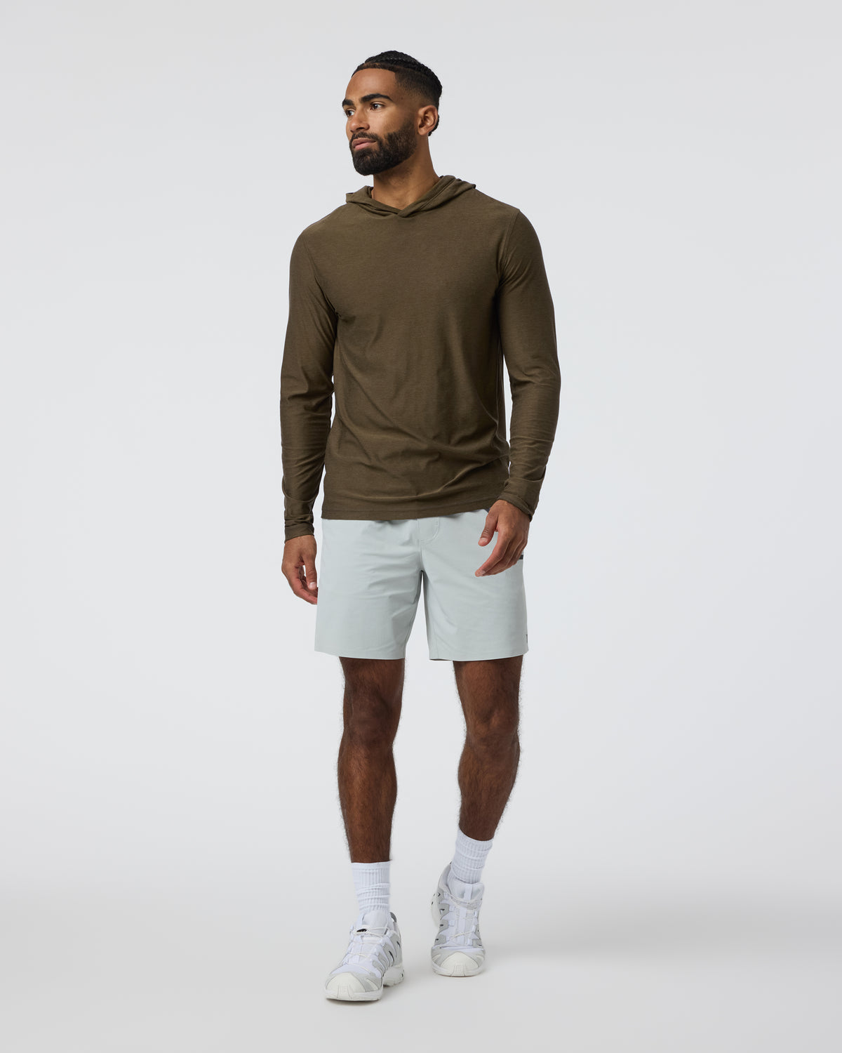 Strato Tech Hoodie Men's Moss Green Workout Hoodie - Vuori Clothing