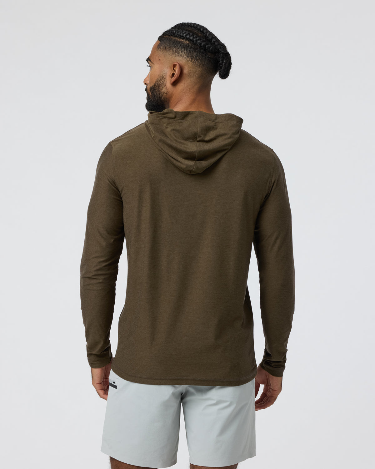 Strato Tech Hoodie Men's Moss Green Workout Hoodie - Vuori Clothing