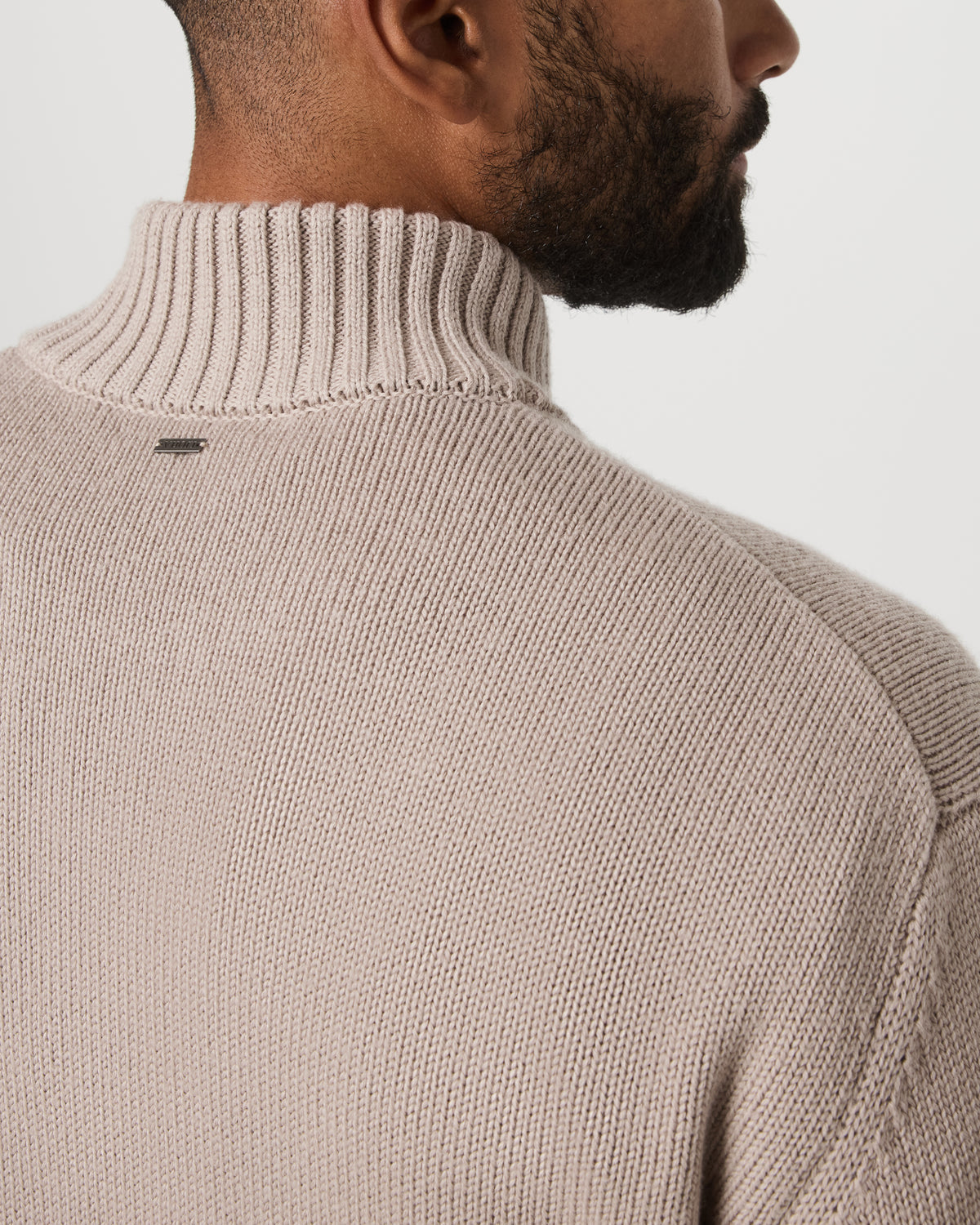 Denver Full Zip Sweater Men's Willow Grey Zip Sweater - Vuori Clothing