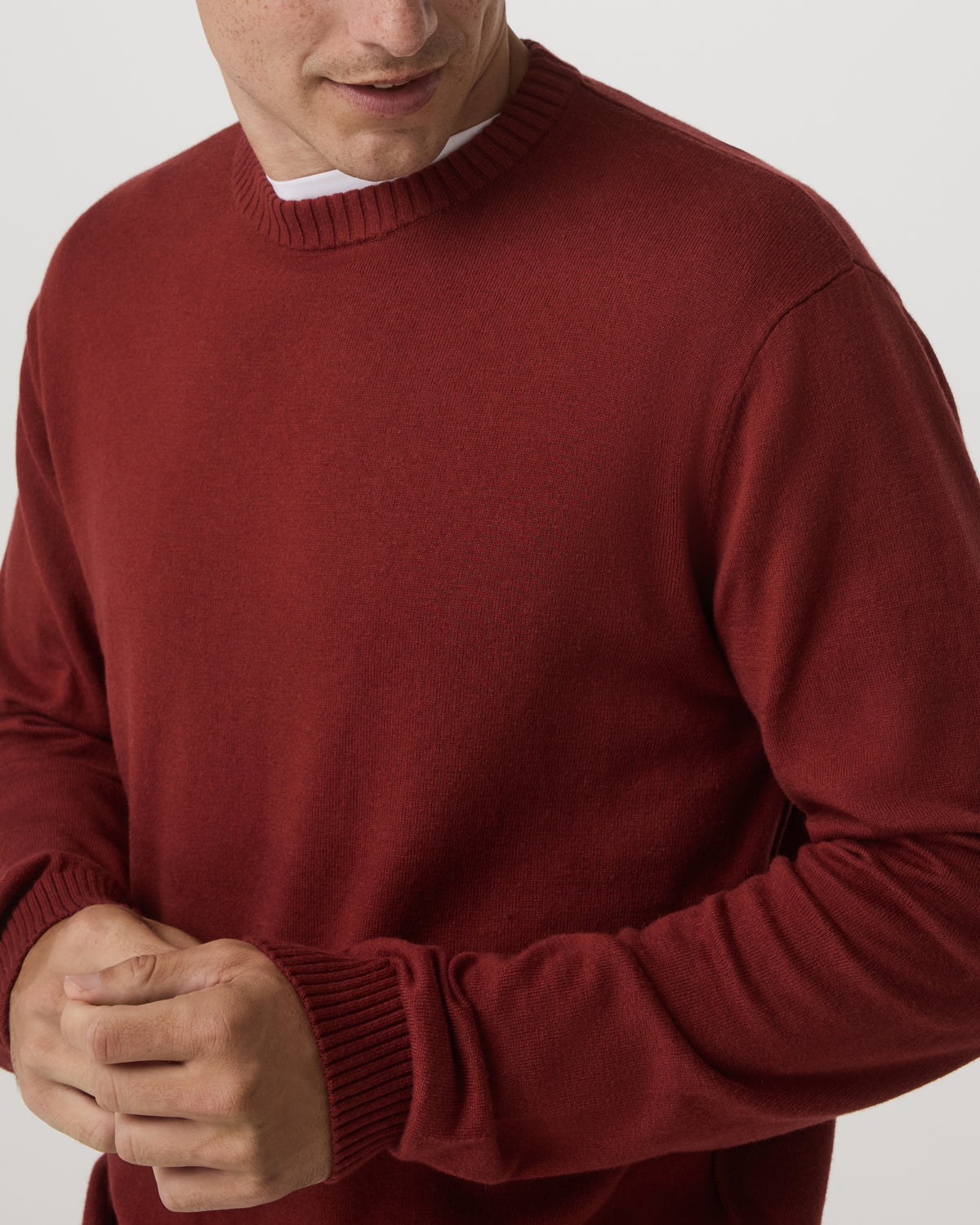 Fluent Sweater Men's Spiced Apple Cashmere Sweater - Vuori Clothing
