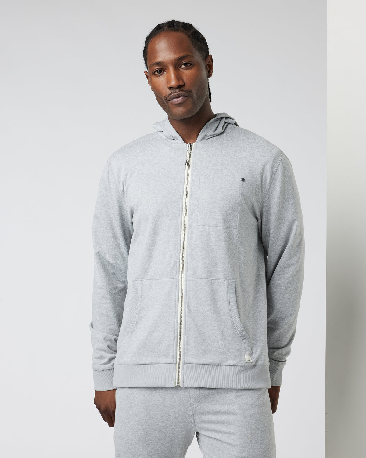 Coronado Hoodie Men's Heather Grey Hoodie - Vuori Clothing