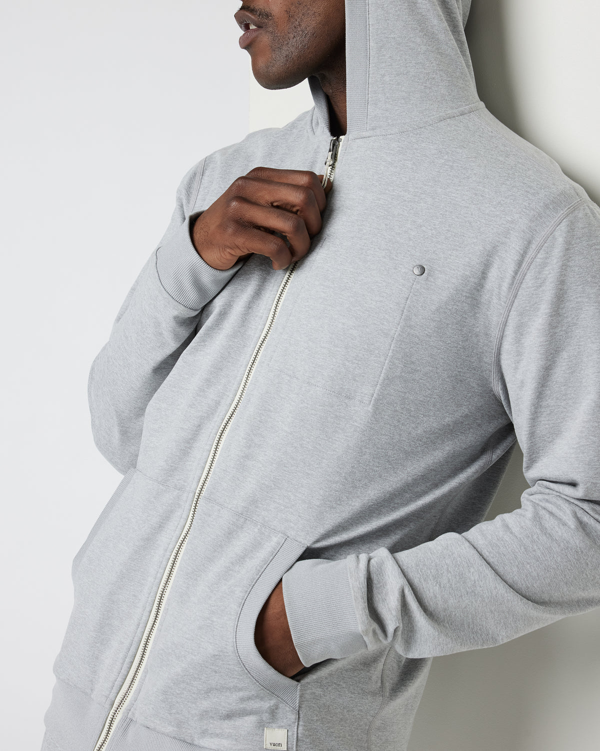 Coronado Hoodie Men's Heather Grey Hoodie - Vuori Clothing