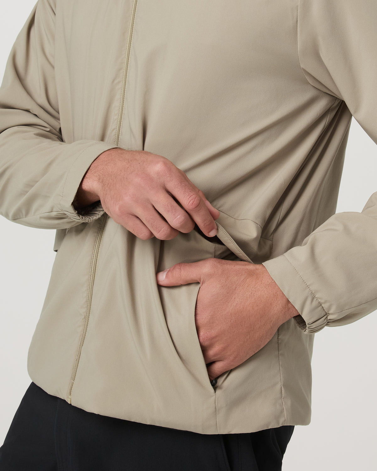 Octa Wind Shell Multi-Purpose Men's Truffle Jacket - Vuori Clothing