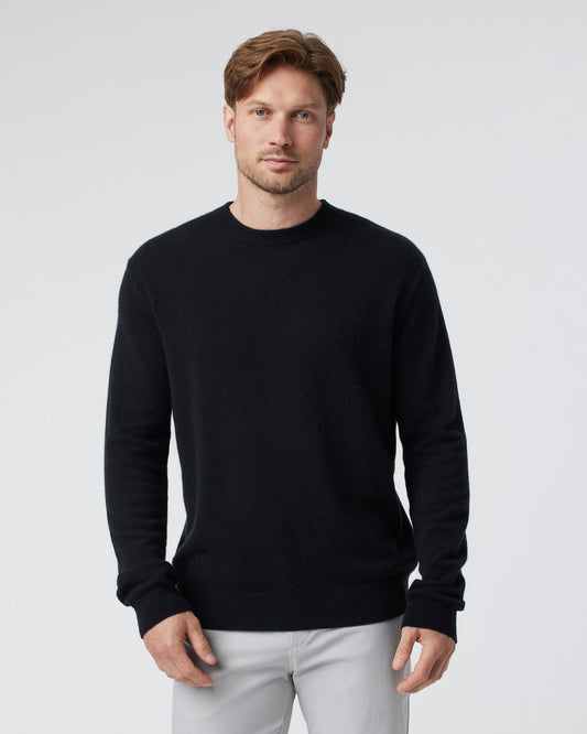 Berik Cashmere Sweater Men's Black Crewneck Sweater - Vuori Clothing
